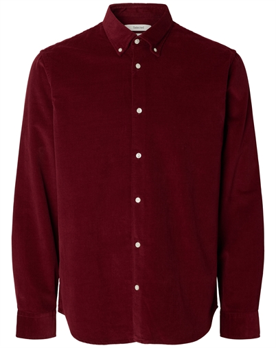 Selected - SLMRegcole Danni Cord Skjorte - Tawny Port